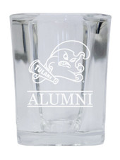 Tulane University Green Wave College Alumni 2 Ounce Square Shot Glass laser etched