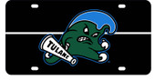 Tulane University Green Wave Metal License Plate Car Tag