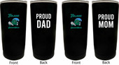 Tulane University Green Wave Proud Mom and Dad 16 oz Insulated Stainless Steel Tumblers 2 Pack Black.