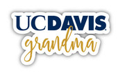 UC Davis Aggies 4 Inch Proud Grand Mom Die Cut Decal