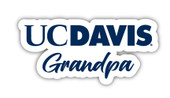 UC Davis Aggies 4 Inch Proud Grandpa Die Cut Decal