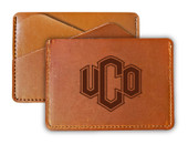 University of Central Oklahoma Bronchos College Leather Card Holder Wallet