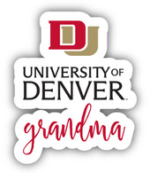 University of Denver Pioneers 4 Inch Proud Grand Mom Die Cut Decal