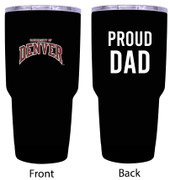 University of Denver Pioneers Proud Dad 24 oz Insulated Stainless Steel Tumblers Choose Your Color.