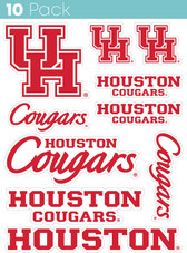 University of Houston 10 Pack Collegiate Vinyl Decal Sticker