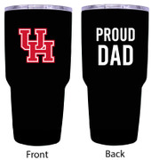 University of Houston Proud Dad 24 oz Insulated Stainless Steel Tumblers Black.