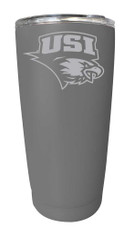 University of Southern Indiana Etched 16 oz Stainless Steel Tumbler (Gray)