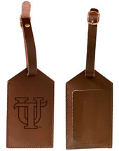 University of Tampa Spartans Leather Luggage Tag Engraved