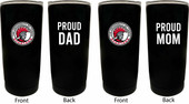 University of Tampa Spartans Proud Mom and Dad 16 oz Insulated Stainless Steel Tumblers 2 Pack Black.