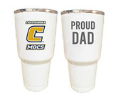 University of Tennessee at Chattanooga Proud Dad 24 oz Insulated Stainless Steel Tumblers White.