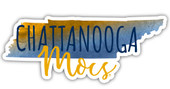 University of Tennessee at Chattanooga Watercolor State Die Cut Decal 2-Inch