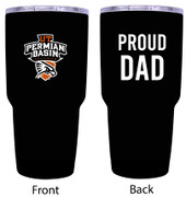 University of Texas of the Permian Basin Proud Dad 24 oz Insulated Stainless Steel Tumblers Black.