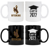 University of Wyoming Grad Ceramic Coffee Mug White