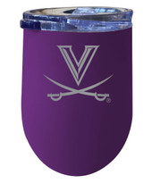 Virginia Cavaliers 12 oz Etched Insulated Wine Stainless Steel Tumbler Purple