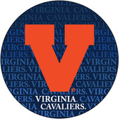 Virginia Cavaliers 4 Inch Round Word Magnet