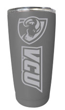 Virginia Commonwealth Etched 16 oz Stainless Steel Tumbler (Gray)