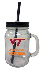 Virginia Polytechnic Institute VT Hokies 16 oz Mason Jar Glass 2 Pack