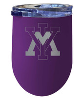 VMI Keydets 12 oz Etched Insulated Wine Stainless Steel Tumbler Purple