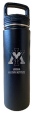 VMI Keydets 32 oz Engraved Insulated Double Wall Stainless Steel Water Bottle Tumbler (Black)