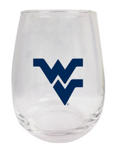West Virginia Mountaineers 9 oz Stemless Wine Glass