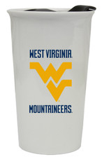 West Virginia Mountaineers Double Walled Ceramic Tumbler