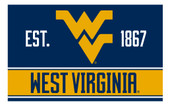 West Virginia Mountaineers Wood Sign with Frame