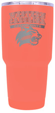 Western Carolina University 24 oz Insulated Tumbler Etched - Coral