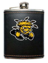 Wichita State Shockers Black Stainless Steel 7 oz Flask