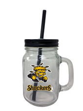 Wichita State Shockers Mason Jar Glass 2-Pack