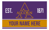 Personalized Customizable Alcorn State Braves Wood Sign with Frame Custom Name