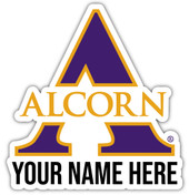 Personalized Customizable Alcorn State Braves Vinyl Decal Sticker Custom Name
