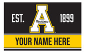 Personalized Customizable Appalachian State Wood Sign with Frame Custom Name