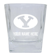 Brigham Young Cougars Custom College Etched Alumni 8oz Glass Tumbler