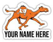 Personalized Customizable Campbell University Fighting Camels Vinyl Decal Sticker Custom Name