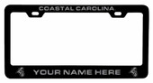 Collegiate Custom Coastal Carolina University Metal License Plate Frame with Engraved Name