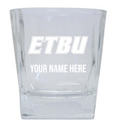 East Texas Baptist University Custom College Etched Alumni 8oz Glass Tumbler