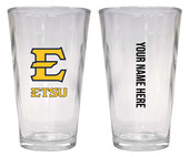 Personalized Customizable East Tennessee State University Pint Glass Custom Name