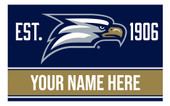 Personalized Customizable Georgia Southern Eagles Wood Sign with Frame Custom Name