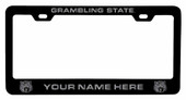 Collegiate Custom Grambling State Tigers Metal License Plate Frame with Engraved Name