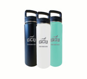 Grand Canyon University Lopes Custom College Etched 32 oz Stainless Steel Water Bottle Tumbler "Personalized with Name"