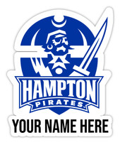 Personalized Customizable Hampton University Vinyl Decal Sticker Custom Name