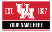 Personalized Customizable University of Houston Wood Sign with Frame Custom Name