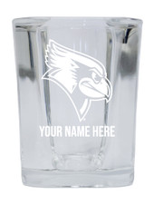 Personalized Customizable Illinois State Redbirds Etched Stemless Shot Glass 2 oz With Custom Name