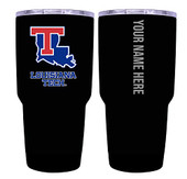 Collegiate Custom Personalized Louisiana Tech Bulldogs, 24 oz Insulated Stainless Steel Tumbler with Engraved Name (Black)
