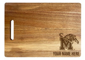 Memphis Tigers Custom Engraved Wooden Cutting Board 10" x 14" Acacia Wood