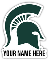 Personalized Customizable Michigan State Spartans Vinyl Decal Sticker Custom Name