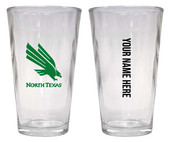 Personalized Customizable North Texas Pint Glass Custom Name