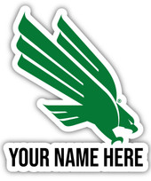 Personalized Customizable North Texas Vinyl Decal Sticker Custom Name