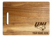 Northern Iowa Panthers Custom Engraved Wooden Cutting Board 10" x 14" Acacia Wood
