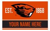 Personalized Customizable Oregon State Beavers Wood Sign with Frame Custom Name